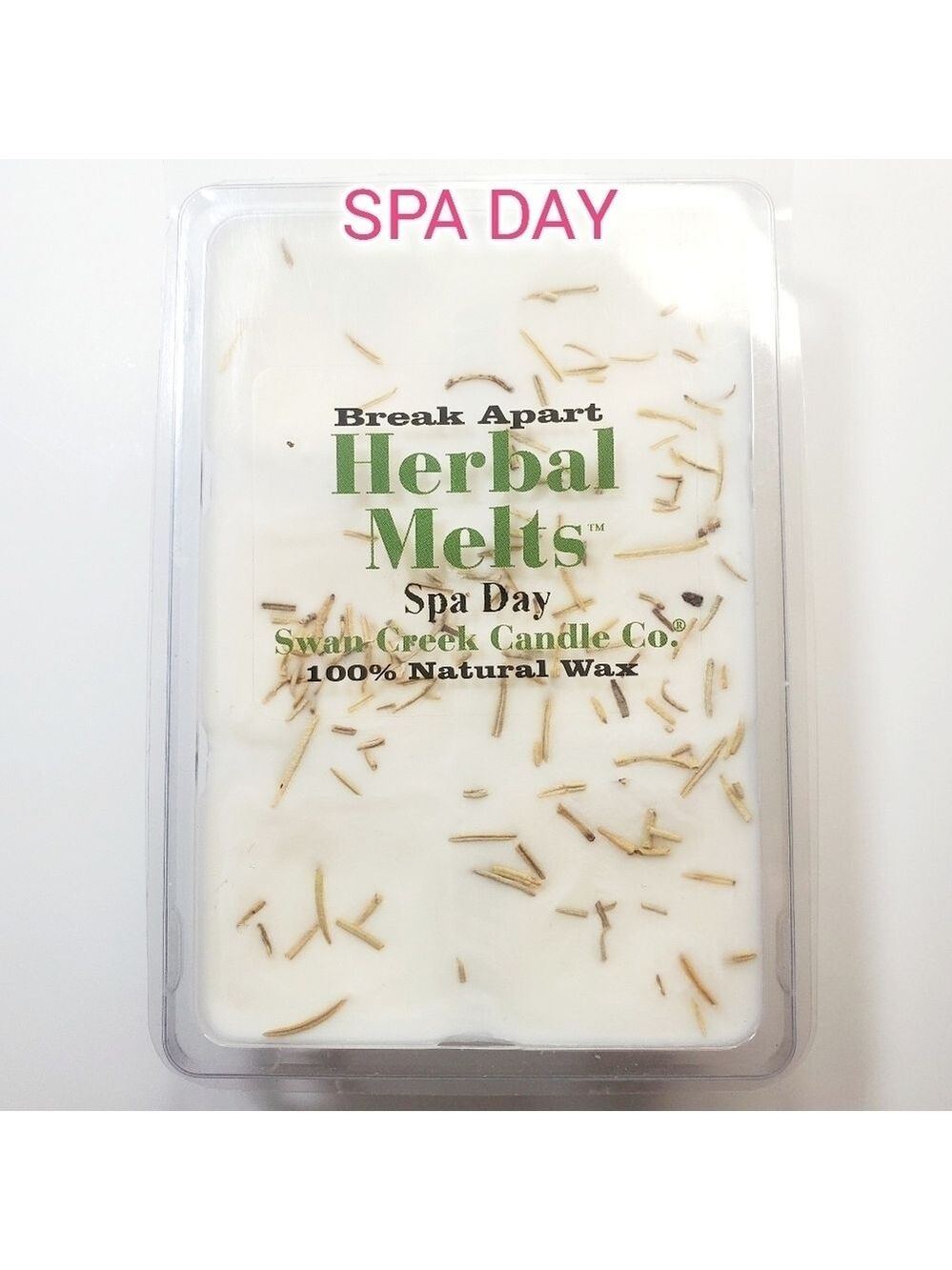SPA DAY by SWAN CREEK CANDLE CO. Herbal Melts 100% Natural Wax 5.25 oz NWT